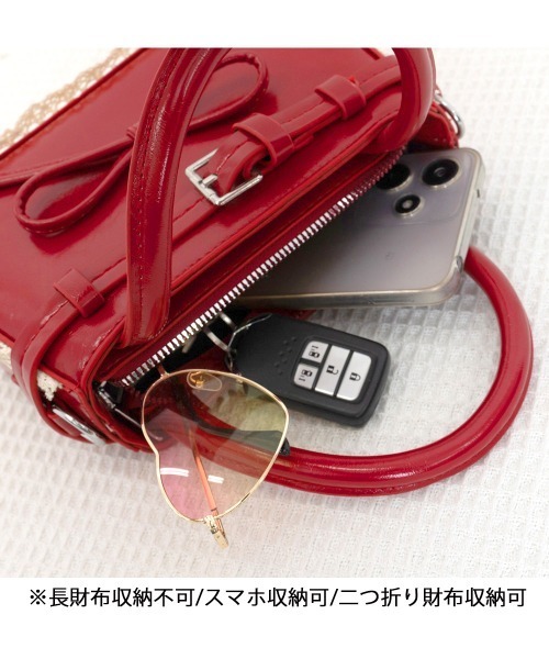 Miniministore(ミニミニストア)の「ショルダーバッグ 小さめ フェイクレザー(ショルダーバッグ・レディース・オフホワイト/ライトイエロー/ブラック/レッド・FREE)」の11枚目の写真