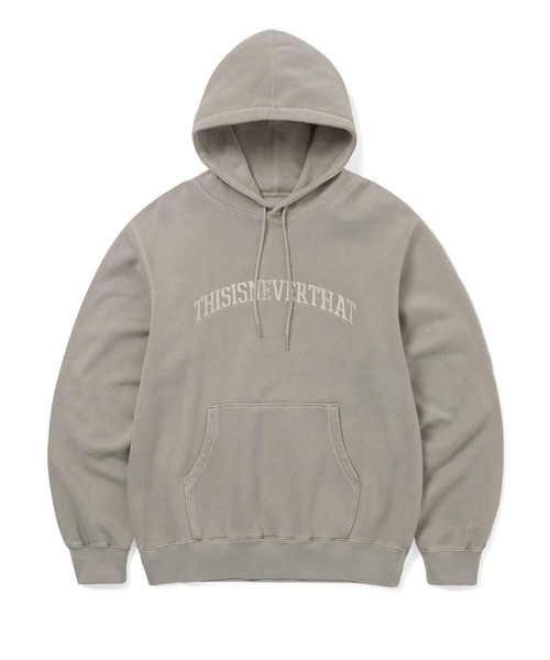 thisisneverthat(ディスイズネバーザット)の「Arch-Logo Hoodie(パーカー・メンズ・レッド系その他/ヘザーグレー/ブラック/グレイッシュベージュ・L/M/S/XL)」の3枚目の写真
