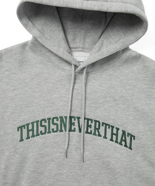 thisisneverthat(ディスイズネバーザット)の「Arch-Logo Hoodie(パーカー・メンズ・レッド系その他/ヘザーグレー/ブラック/グレイッシュベージュ・L/M/S/XL)」の8枚目の写真
