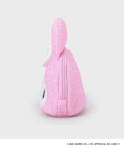 新品✳︎マイメロディポーチ Z24184】マイメロディ合皮チェックプレートリボン多機能ポーチ