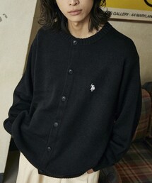U.S. POLO ASSN.([GX|AbX)U.S. POLO ASSN./[GX|AbX ʒ CREW NECK KNIT CARDIGAN/N[lbNjbgJ[fBK(WJ)(J[fBK/{)