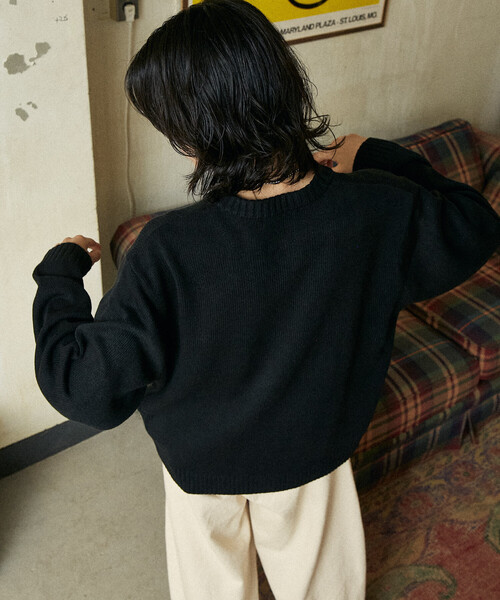 U.S. POLO ASSN.（ユーエスポロアッスン）の「U.S. POLO ASSN./ユーエスポロアッスン 別注 CREW NECK KNIT CARDIGAN/クルーネックニットカーディガン(限定展開)（カーディガン/ボレロ・メンズ・ネイビー/ブラック/チャコールグレー/グレー・LARGE/MEDIUM/SMALL）」の8枚目の写真