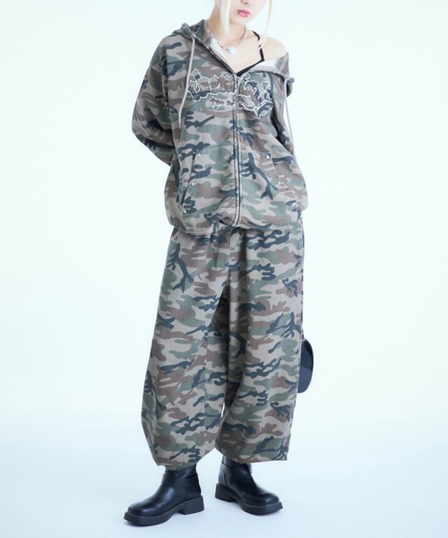 sedacle（セダクル）の「アソート柄ジップパーカー【SETUP着用可能