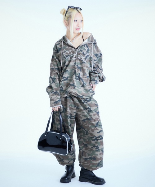 sedacle アソート柄ジップパーカー チェック セール】アソート柄ジップパーカー【SETUP着用可能】（パーカー