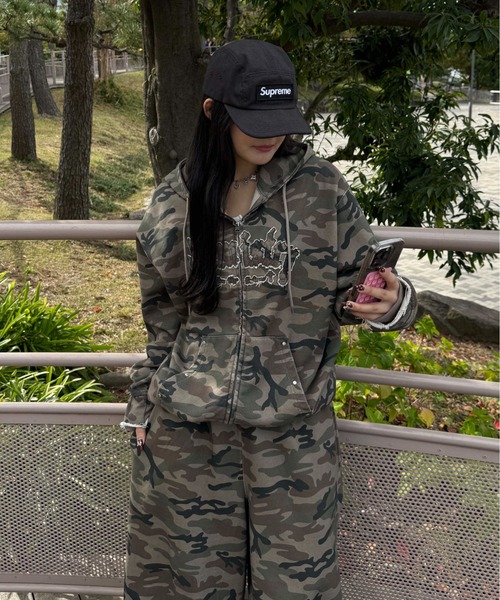 アソート柄ジップパーカー【SETUP着用可能】（パーカー）｜sedacle