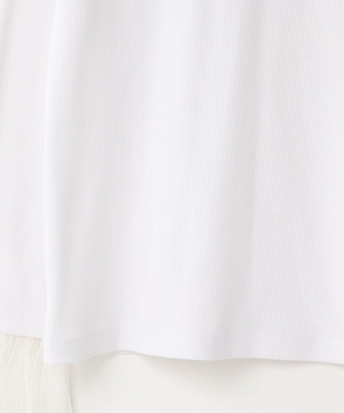 LOWRYS FARM（ローリーズファーム）の「ソデレイヤードＬＳ　580978（Tシャツ/カットソー・レディース・ホワイト系その他7/ホワイト系その他6/ホワイト系その他5・FREE）」の18枚目の写真