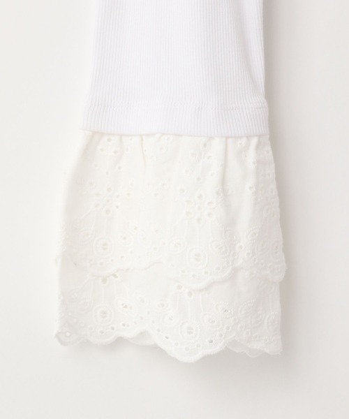 LOWRYS FARM（ローリーズファーム）の「ソデレイヤードＬＳ　580978（Tシャツ/カットソー・レディース・ホワイト系その他7/ホワイト系その他6/ホワイト系その他5・FREE）」の22枚目の写真