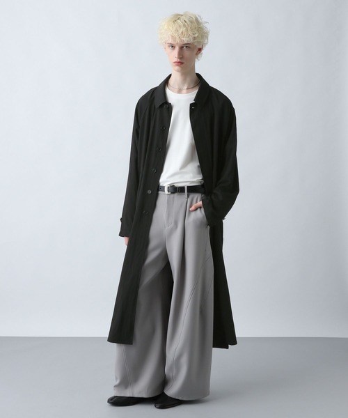 HARE（ハレ）の「トランジションコート(HARE)（ステンカラーコート・メンズ・ブラック・FREE）」の12枚目の写真