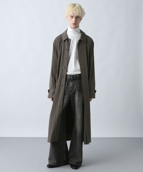 HARE（ハレ）の「トランジションコート(HARE)（ステンカラーコート・メンズ・ブラック・FREE）」の9枚目の写真