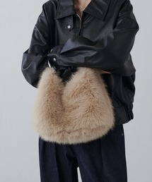 Lui's | ウェーブバックルレザーハンドルファーバック(トートバッグ)