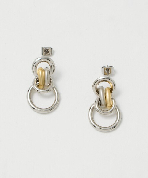 BEAUTY&YOUTH UNITED ARROWS（ビューティーアンドユースユナイテッドアローズ）の「ミックス サークルモチーフ ピアス（ピアス（両耳用）・レディース・シルバー/ゴールド・FREE）」の9枚目の写真