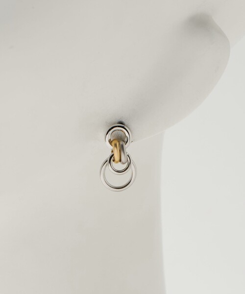 BEAUTY&YOUTH UNITED ARROWS（ビューティーアンドユースユナイテッドアローズ）の「ミックス サークルモチーフ ピアス（ピアス（両耳用）・レディース・シルバー/ゴールド・FREE）」の11枚目の写真