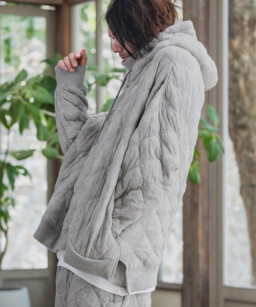 ★未使用級★エムズグレイシー ボンディング フーデット パーカー キルティング ☆未使用級☆エムズグレイシー ボンディング フーデット パーカー