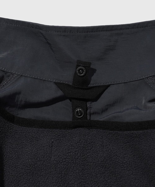 ADAM ET ROPE'（アダムエロペ）の「【WEB限定】《フリースライナー付・3way》ワッシャーナイロン バルマカーン コート / ドッグイヤーコート / ユニセックス（ステンカラーコート・メンズ・ネイビー/チャコールグレー・M/L）」の8枚目の写真