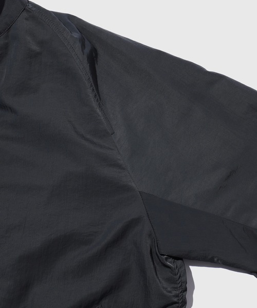 ADAM ET ROPE'（アダムエロペ）の「【WEB限定】《フリースライナー付・3way》ワッシャーナイロン バルマカーン コート / ドッグイヤーコート / ユニセックス（ステンカラーコート・メンズ・ネイビー/チャコールグレー・M/L）」の9枚目の写真