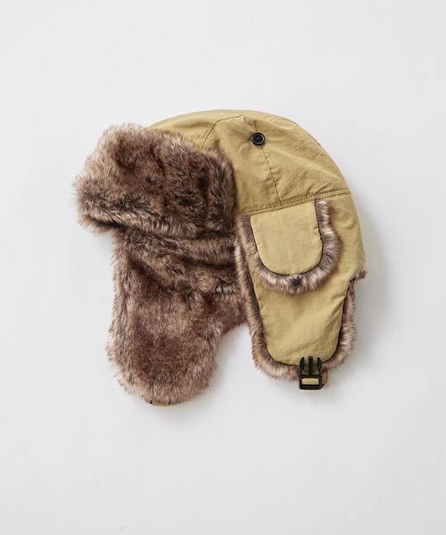 CIAOPANIC TYPY(チャオパニックティピー)の「ミリタリーフライトハット(ハット・レディース・ブラウン/ベージュ/ブラック/カーキ・ONE SIZE)」の19枚目の写真