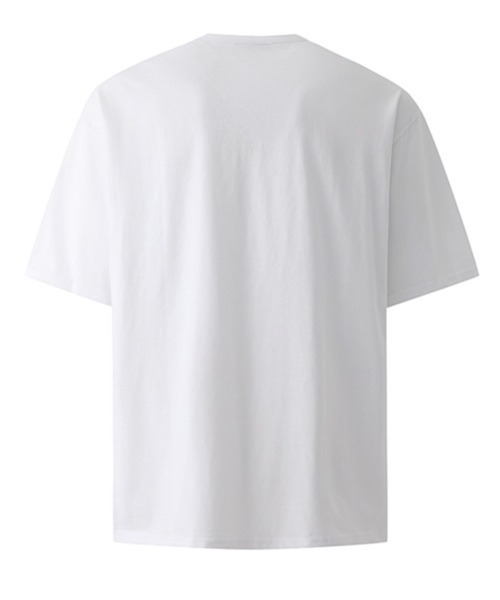 NOWLE(ノウル)の「【NOWLE】スナップボタン ヘンリーネック 半袖 Tシャツ(Tシャツ/カットソー・メンズ・ホワイト/ダークグレー・MEDIUM/LARGE/X-LARGE)」の8枚目の写真