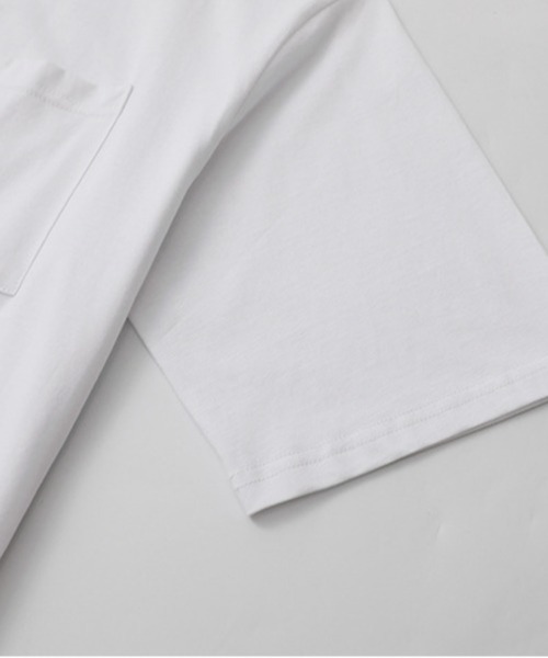 NOWLE(ノウル)の「【NOWLE】スナップボタン ヘンリーネック 半袖 Tシャツ(Tシャツ/カットソー・メンズ・ホワイト/ダークグレー・MEDIUM/LARGE/X-LARGE)」の9枚目の写真