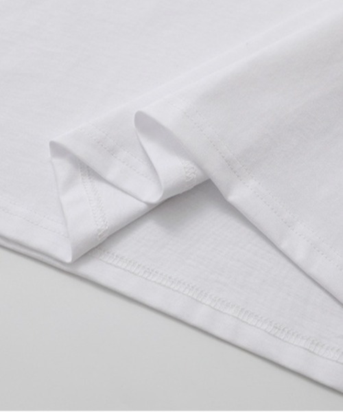 NOWLE(ノウル)の「【NOWLE】スナップボタン ヘンリーネック 半袖 Tシャツ(Tシャツ/カットソー・メンズ・ホワイト/ダークグレー・MEDIUM/LARGE/X-LARGE)」の10枚目の写真