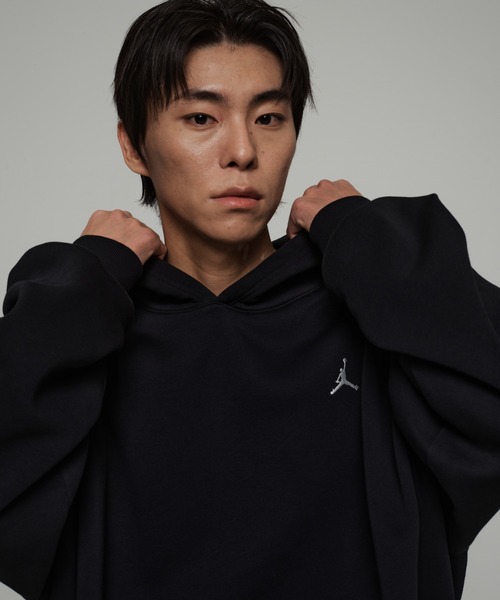 JORDAN BRAND（ジョーダンブランド）の「《セットアップ対応商品》ジョーダン ブルックリン フリース メンズ オーバーサイズド プルオーバー パーカー / Jordan Brooklyn Fleece Men's Oversized Pullover Hoodie IB7235-010 Black（パーカー・メンズ・ブラック・M/L/XL/S/2XL）」の10枚目の写真