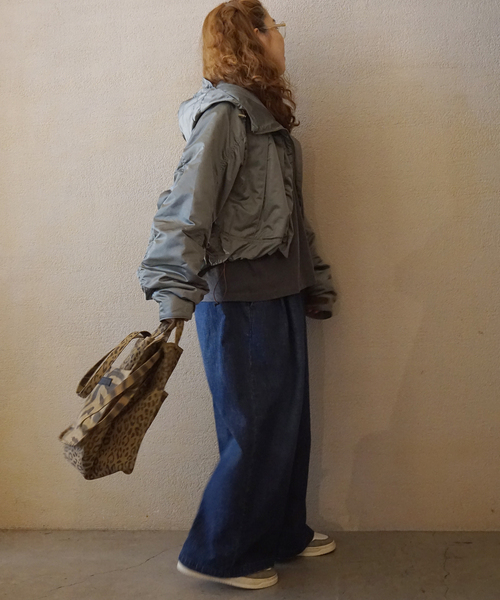 JOURNAL STANDARD LUXE(ジャーナルスタンダード ラックス)の「10OZ タックワイドパンツ(デニムパンツ・レディース・ネイビー・FREE)」の18枚目の写真