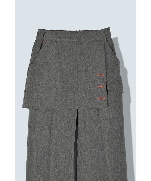 OMMO（オーエムエムオー）の「SK LAYERED PT（その他パンツ・レディース・ブラック/グレー・36/38）」の12枚目の写真
