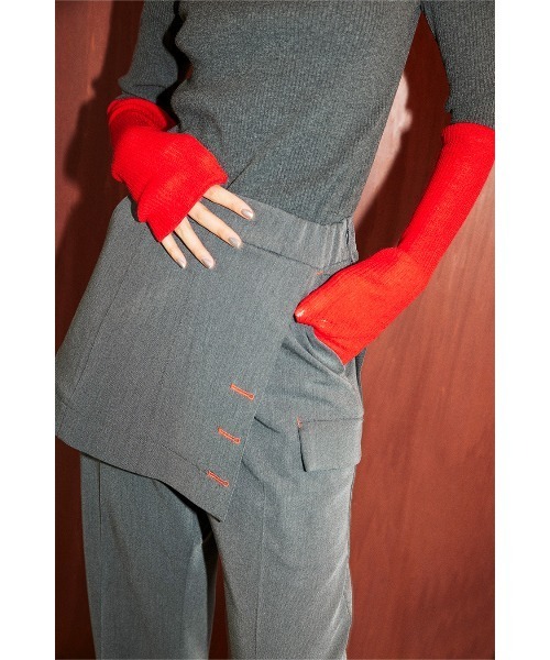 OMMO（オーエムエムオー）の「SK LAYERED PT（その他パンツ・レディース・ブラック/グレー・36/38）」の8枚目の写真