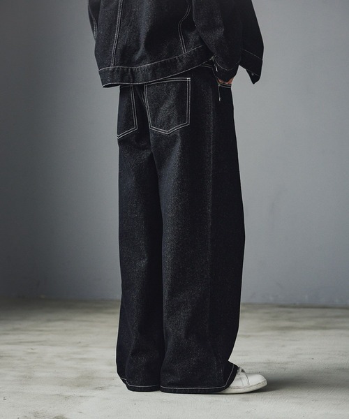 LAKOLE(ラコレ)の「【セットアップ可】Dカンデニムパンツ / 590565(デニムパンツ・メンズ・ブラック/ネイビー・MEDIUM/LARGE)」の5枚目の写真