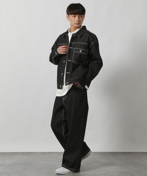 LAKOLE(ラコレ)の「【セットアップ可】Dカンデニムパンツ / 590565(デニムパンツ・メンズ・ブラック/ネイビー・MEDIUM/LARGE)」の7枚目の写真