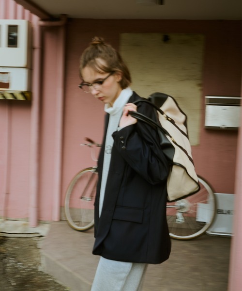BROKEN BASE(ブロークンベース)の「Wide Tailored Blazer / ワイドテーラードブレザー(その他アウター・メンズ・ネイビー・MEDIUM/LARGE)」の4枚目の写真