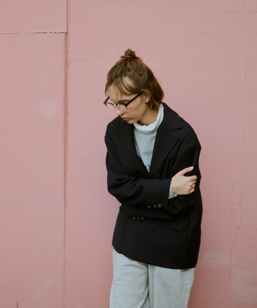 BROKEN BASE(ブロークンベース)の「Wide Tailored Blazer / ワイドテーラードブレザー(その他アウター・メンズ・ネイビー・MEDIUM/LARGE)」の7枚目の写真
