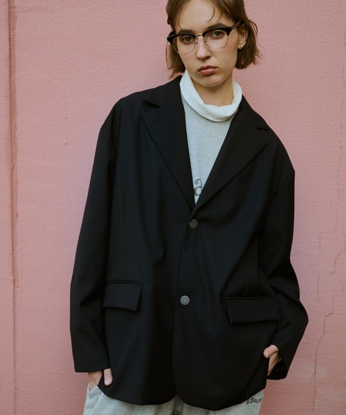 BROKEN BASE(ブロークンベース)の「Wide Tailored Blazer / ワイドテーラードブレザー(その他アウター・メンズ・ネイビー・MEDIUM/LARGE)」の12枚目の写真