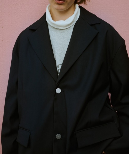 BROKEN BASE(ブロークンベース)の「Wide Tailored Blazer / ワイドテーラードブレザー(その他アウター・メンズ・ネイビー・MEDIUM/LARGE)」の13枚目の写真