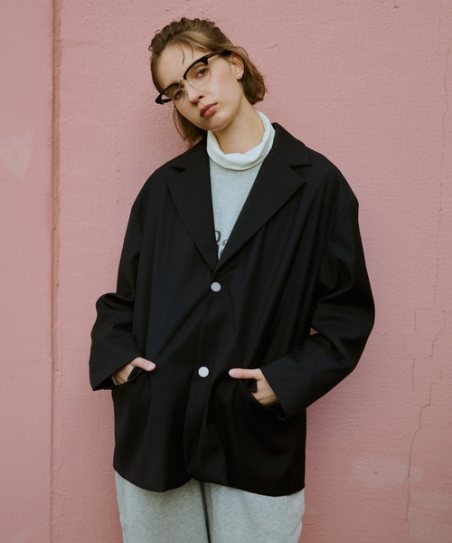 BROKEN BASE(ブロークンベース)の「Wide Tailored Blazer / ワイドテーラードブレザー(その他アウター・メンズ・ネイビー・MEDIUM/LARGE)」の14枚目の写真