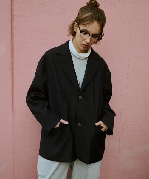 BROKEN BASE(ブロークンベース)の「Wide Tailored Blazer / ワイドテーラードブレザー(その他アウター・メンズ・ネイビー・MEDIUM/LARGE)」の15枚目の写真