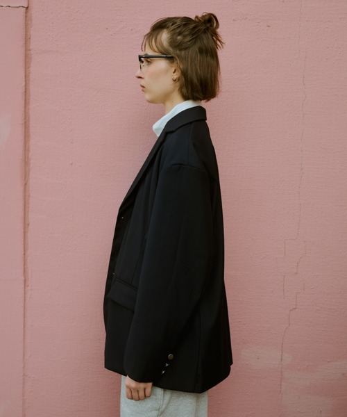 BROKEN BASE(ブロークンベース)の「Wide Tailored Blazer / ワイドテーラードブレザー(その他アウター・メンズ・ネイビー・MEDIUM/LARGE)」の19枚目の写真