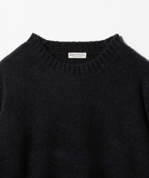 BEAUTY&YOUTH UNITED ARROWS（ビューティーアンドユースユナイテッドアローズ）の「クリンプ コットンウール クルーネック ニット（ニット/セーター・メンズ・ライトグレー/オリーブ/ブラック/レッド・XL/M/L/S）」の16枚目の写真