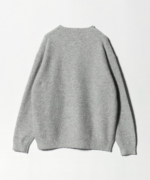 BEAUTY&YOUTH UNITED ARROWS（ビューティーアンドユースユナイテッドアローズ）の「クリンプ コットンウール クルーネック ニット（ニット/セーター・メンズ・ライトグレー/オリーブ/ブラック/レッド・XL/M/L/S）」の19枚目の写真