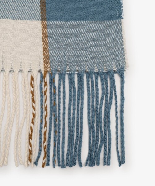 Afternoon Tea(アフタヌーンティー)の「ブロックチェックストール(ストール/ショール・レディース・ベージュ/レッド/グリーン・ONE SIZE)」の6枚目の写真