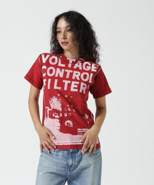 VOLTAGE CONTROL FILTER(ヴォルテージコントロールフィルター)の「VOLTAGE CONTROL FILTER/ヴォルテージコントロールフィルター/ONOFF USED T-SHIRT(Tシャツ/カットソー・レディース・その他24・F)」の1枚目の写真