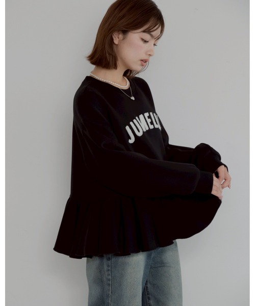 jumelle（ジュメロ）の「【売り上げ枚数2500枚突破】jm peplum sweat（スウェット・レディース・ブラック・FREE）」の6枚目の写真