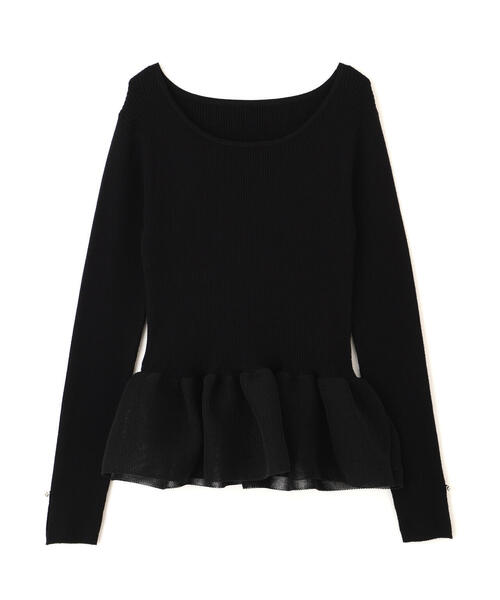 PROPORTION BODY DRESSING（プロポーションボディドレッシング）の「ペプラムリブニット / 1215270120（ニット/セーター・レディース・ブラック/ホワイト/ベージュ・FREE）」の14枚目の写真