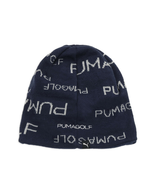 PUMA(プーマ)の「PUMA プーマ メンズ ゴルフ AOP リバーシブルニット ビーニー(ニットキャップ/ビーニー・メンズ・ブラック/ネイビー/グレー・フリー)」の3枚目の写真