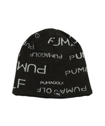 PUMA（プーマ）の「PUMA プーマ メンズ ゴルフ AOP リバーシブルニット ビーニー AOP REVERSIBLE KNIT（ニットキャップ/ビーニー）」