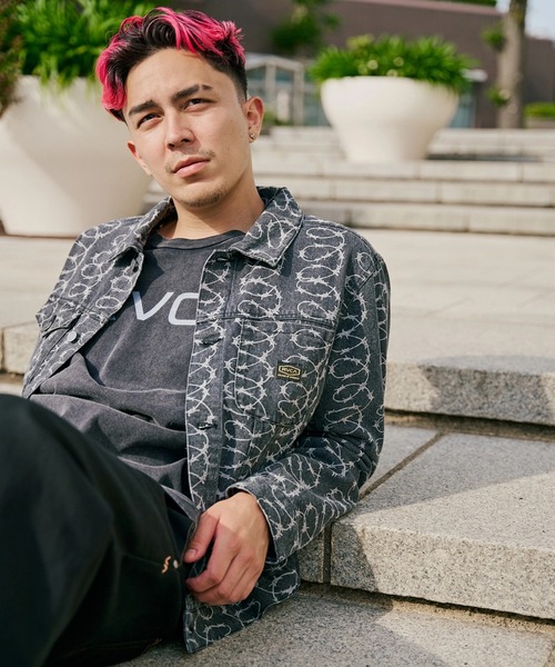 RVCA(ルーカ)の「RVCA メンズ DENIM JACKET ジャケット 【2025年秋冬モデル】 @autumn/ルーカデニムジャケット(ブルゾン・メンズ・ブラック/ブラック×ホワイト/インディゴブルー・SMALL/MEDIUM/LARGE/X-LARGE)」の6枚目の写真