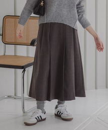 小さいサイズ ボックスプリーツスカート 低身長さん・小柄女性