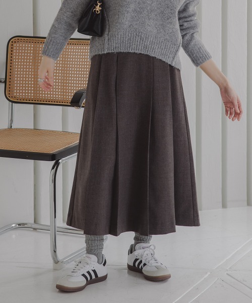 小さいサイズ　ボックスプリーツスカート　低身長さん・小柄女性