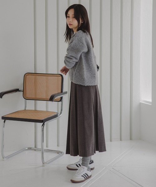 Petitjo(プッチージョ)の「小さいサイズ ボックスプリーツスカート 低身長さん・小柄女性(スカート・レディース・チャコールグレー・PSS/PS/PM/PL)」の5枚目の写真