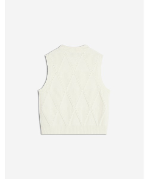 Maison Kitsune（メゾンキツネ）の「TEXTURED WOOL ARGYLE VEST