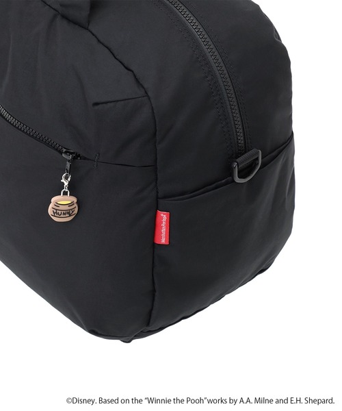 Manhattan Portage(マンハッタンポーテージ)の「PALMETTO BOSTON BAG NYLON TUSSAH QUILL 25 / POOH(ボストンバッグ・レディース・ブラック・LARGE)」の13枚目の写真